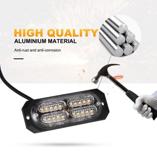 Аварийна сигнална LED лампа 12V 24V блиц